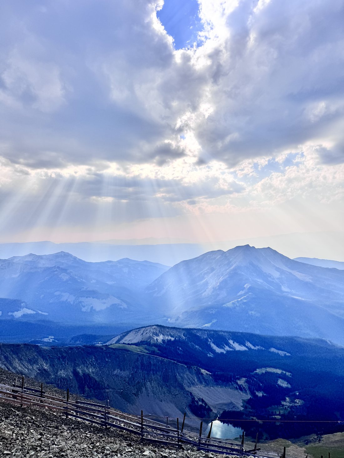 Mountain haze at Big Sky