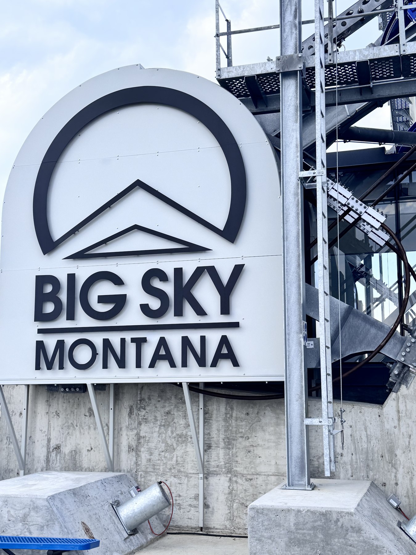 Big Sky Montana tram sign