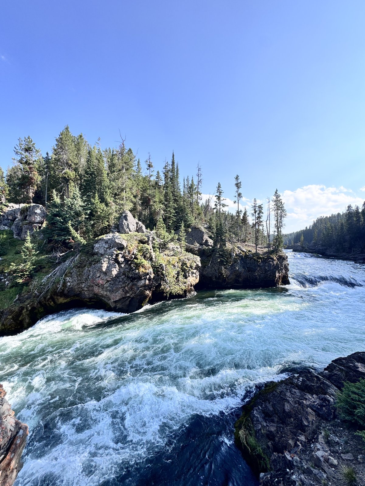 Yellowstone River canyon overlook